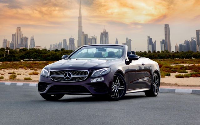 Mercedes Benz E450 Convertible Maroon - image 1