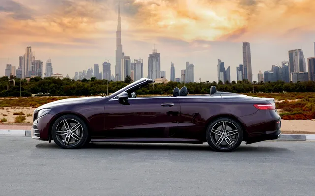 Mercedes Benz E450 Convertible Maroon – Picture 2