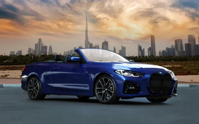 BMW 420 Blue Convertible - image 1