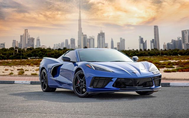 Chevrolet Corvette Convertible Blue - image 4