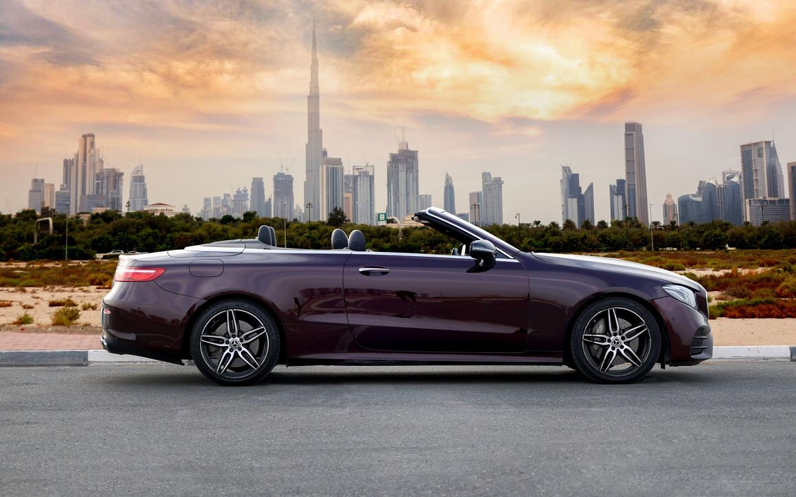 Mercedes Benz E450 Convertible Maroon - image 5