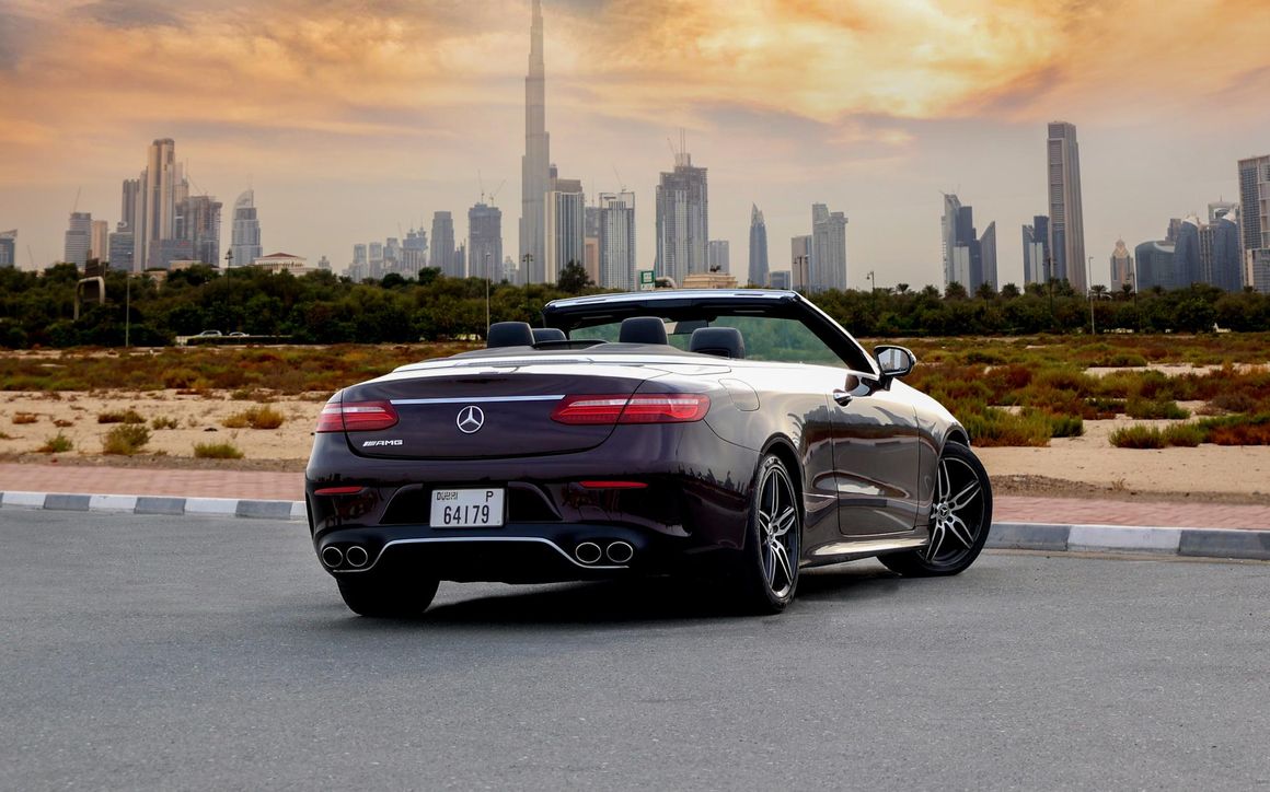 Mercedes Benz E450 Convertible Maroon - image 8