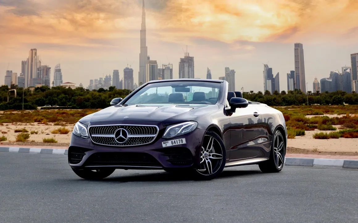 Mercedes Benz E450 Convertible Maroon - image 1